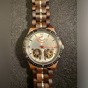 Joycoast Quantum Automatic Japanese Movement Watch Teak Wood.